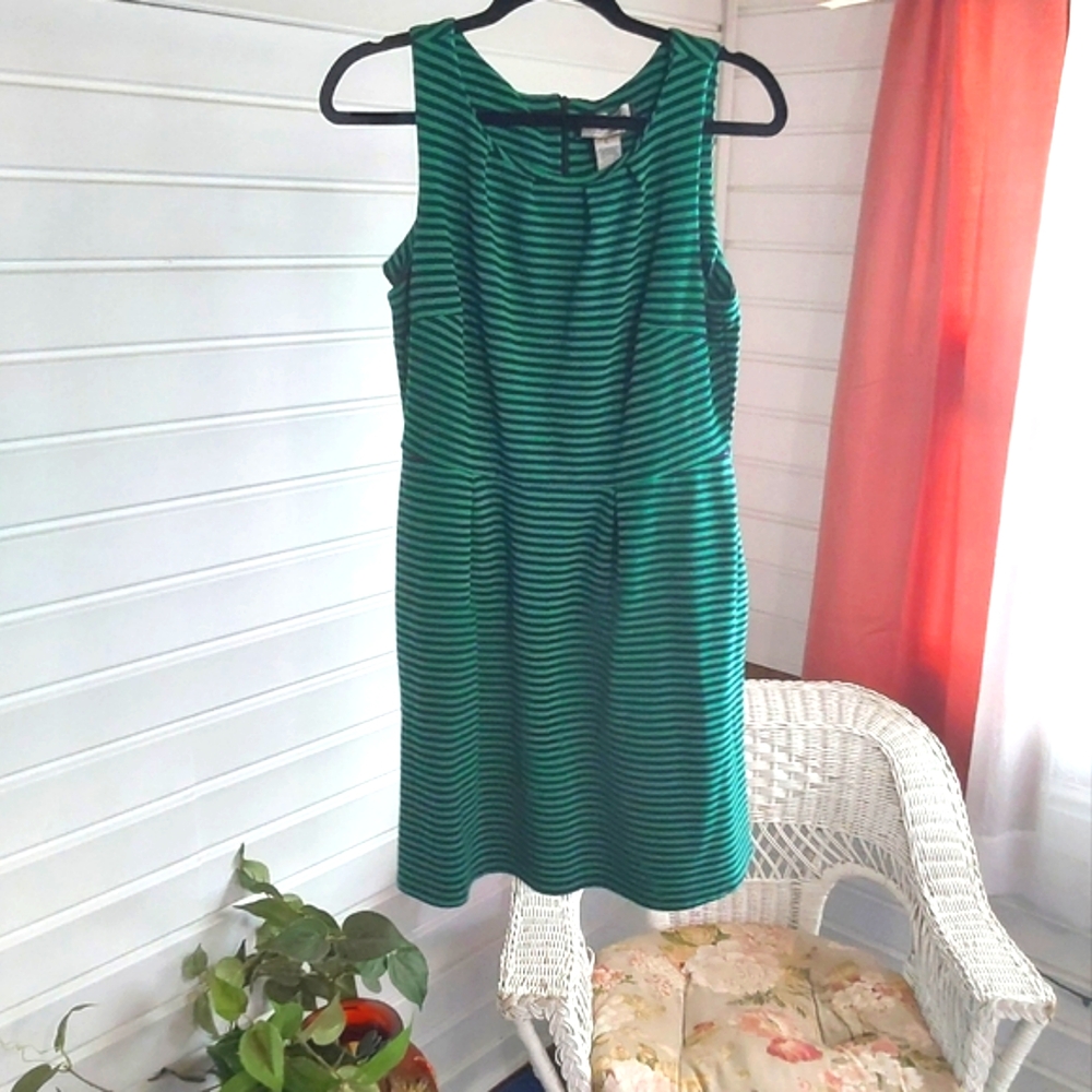 Mary Mc Fadden collection Black & green women's mini dress